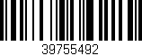 Código de barras (EAN, GTIN, SKU, ISBN): '39755492'