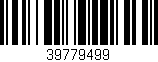 Código de barras (EAN, GTIN, SKU, ISBN): '39779499'