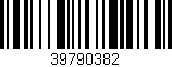 Código de barras (EAN, GTIN, SKU, ISBN): '39790382'