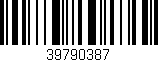 Código de barras (EAN, GTIN, SKU, ISBN): '39790387'