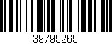 Código de barras (EAN, GTIN, SKU, ISBN): '39795265'