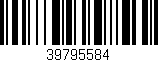 Código de barras (EAN, GTIN, SKU, ISBN): '39795584'