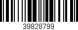 Código de barras (EAN, GTIN, SKU, ISBN): '39828799'
