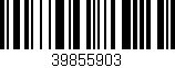 Código de barras (EAN, GTIN, SKU, ISBN): '39855903'