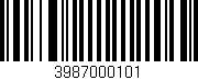 Código de barras (EAN, GTIN, SKU, ISBN): '3987000101'