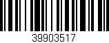 Código de barras (EAN, GTIN, SKU, ISBN): '39903517'
