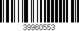 Código de barras (EAN, GTIN, SKU, ISBN): '39960553'