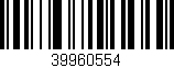 Código de barras (EAN, GTIN, SKU, ISBN): '39960554'