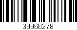 Código de barras (EAN, GTIN, SKU, ISBN): '39966278'