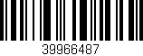 Código de barras (EAN, GTIN, SKU, ISBN): '39966487'