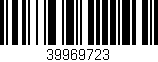 Código de barras (EAN, GTIN, SKU, ISBN): '39969723'