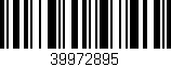 Código de barras (EAN, GTIN, SKU, ISBN): '39972895'