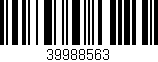 Código de barras (EAN, GTIN, SKU, ISBN): '39988563'