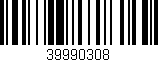 Código de barras (EAN, GTIN, SKU, ISBN): '39990308'
