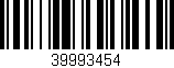 Código de barras (EAN, GTIN, SKU, ISBN): '39993454'