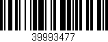 Código de barras (EAN, GTIN, SKU, ISBN): '39993477'
