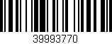 Código de barras (EAN, GTIN, SKU, ISBN): '39993770'