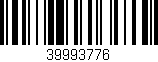 Código de barras (EAN, GTIN, SKU, ISBN): '39993776'