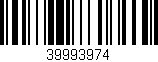 Código de barras (EAN, GTIN, SKU, ISBN): '39993974'