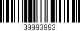Código de barras (EAN, GTIN, SKU, ISBN): '39993993'