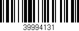 Código de barras (EAN, GTIN, SKU, ISBN): '39994131'