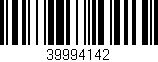 Código de barras (EAN, GTIN, SKU, ISBN): '39994142'