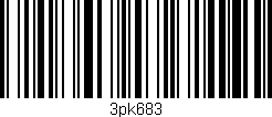 Código de barras (EAN, GTIN, SKU, ISBN): '3pk683'