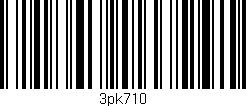Código de barras (EAN, GTIN, SKU, ISBN): '3pk710'