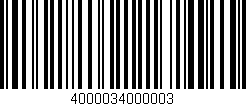 Código de barras (EAN, GTIN, SKU, ISBN): '4000034000003'