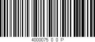 Código de barras (EAN, GTIN, SKU, ISBN): '4000075_0_0_P'