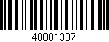 Código de barras (EAN, GTIN, SKU, ISBN): '40001307'