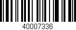 Código de barras (EAN, GTIN, SKU, ISBN): '40007336'