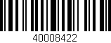 Código de barras (EAN, GTIN, SKU, ISBN): '40008422'