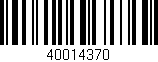 Código de barras (EAN, GTIN, SKU, ISBN): '40014370'