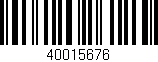 Código de barras (EAN, GTIN, SKU, ISBN): '40015676'