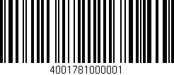 Código de barras (EAN, GTIN, SKU, ISBN): '4001781000001'