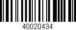 Código de barras (EAN, GTIN, SKU, ISBN): '40020434'