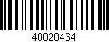 Código de barras (EAN, GTIN, SKU, ISBN): '40020464'