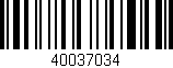 Código de barras (EAN, GTIN, SKU, ISBN): '40037034'