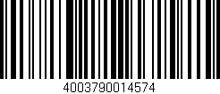 Código de barras (EAN, GTIN, SKU, ISBN): '4003790014574'