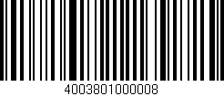 Código de barras (EAN, GTIN, SKU, ISBN): '4003801000008'