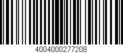 Código de barras (EAN, GTIN, SKU, ISBN): '4004000277208'