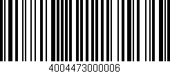 Código de barras (EAN, GTIN, SKU, ISBN): '4004473000006'