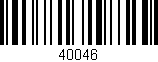 Código de barras (EAN, GTIN, SKU, ISBN): '40046'