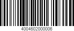 Código de barras (EAN, GTIN, SKU, ISBN): '4004602000006'