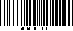 Código de barras (EAN, GTIN, SKU, ISBN): '4004708000009'