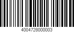 Código de barras (EAN, GTIN, SKU, ISBN): '4004728000003'