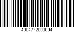 Código de barras (EAN, GTIN, SKU, ISBN): '4004772000004'
