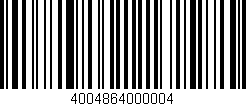 Código de barras (EAN, GTIN, SKU, ISBN): '4004864000004'