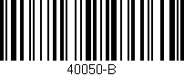 Código de barras (EAN, GTIN, SKU, ISBN): '40050-B'
